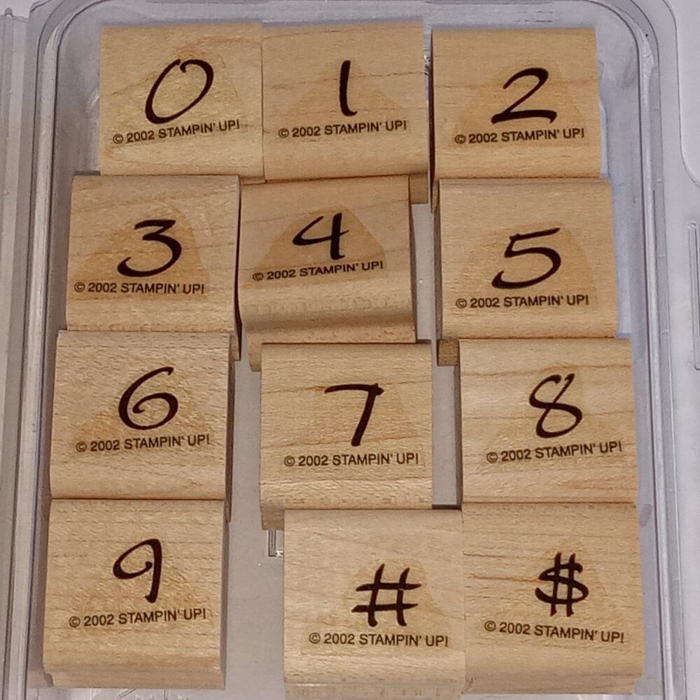 2002 Stampin' Up! Numbers Wooden Stamps - Picture 5 of 8